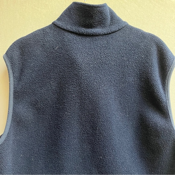 L.A Dodgers Vintage Lands’ End fleece full zip up Vest Sz L - Picture 3 of 10